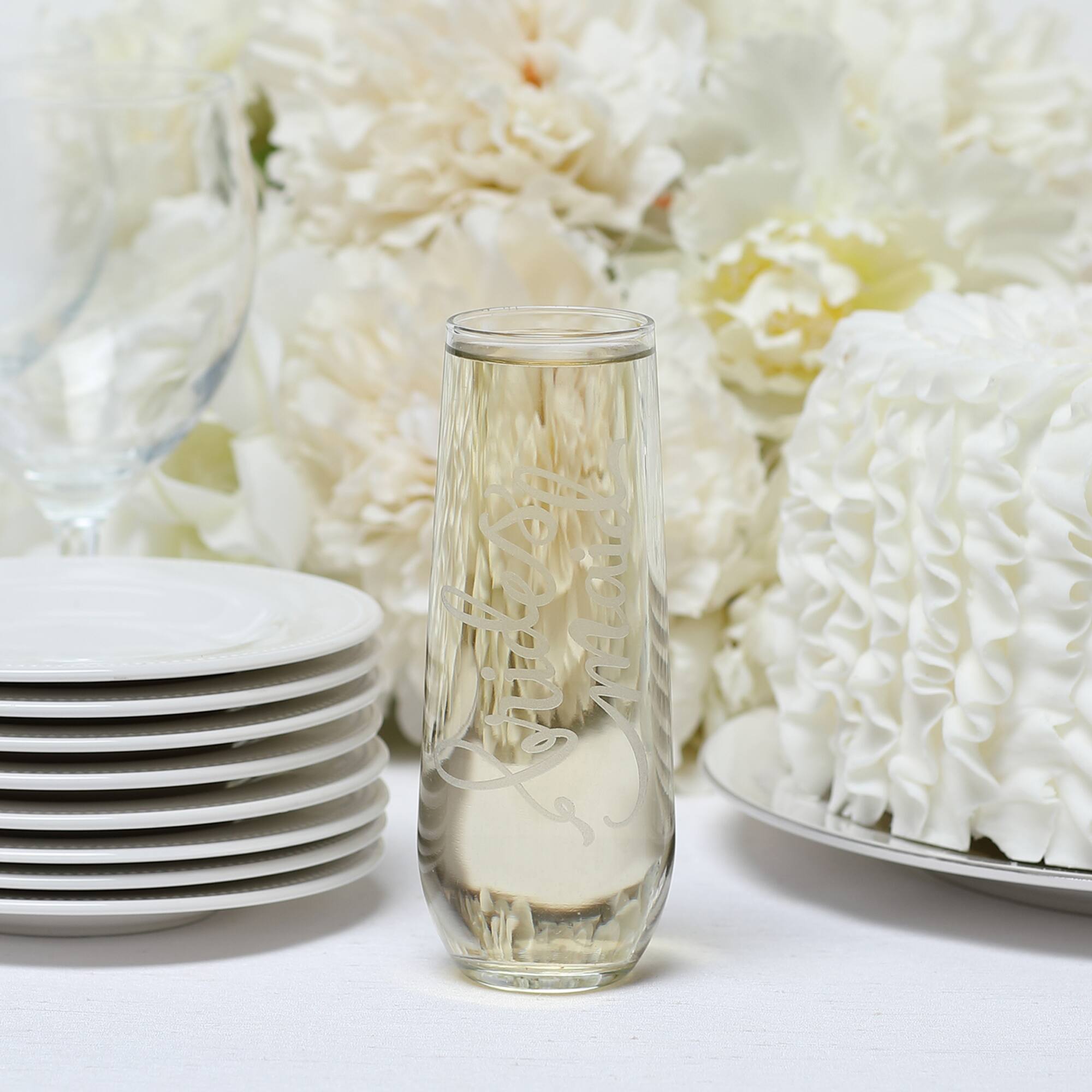 Hortense B. Hewitt Co. Bridesmaid Stemless Champagne Flute